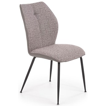 Nowoczesne krzesło tapicerowane Perry - popielate