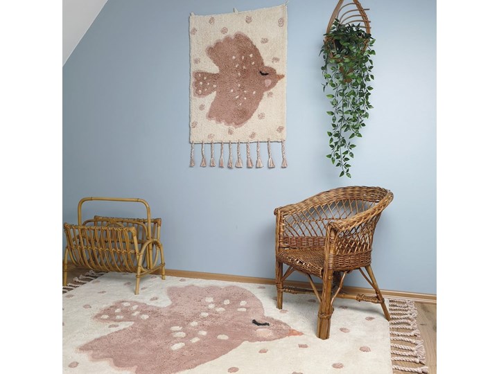 Dywan dziecięcy bawełniany Nattiot Birdy, 100x150 cm Prostokątny Bawełna Dywany Kategoria Dywany