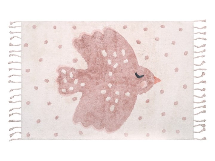 Dywan dziecięcy bawełniany Nattiot Birdy, 100x150 cm