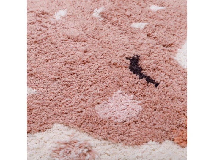 Dywan dziecięcy bawełniany Nattiot Birdy, 100x150 cm Prostokątny Bawełna Pomieszczenie Pokój przedszkolaka Dywany Kolor Beżowy