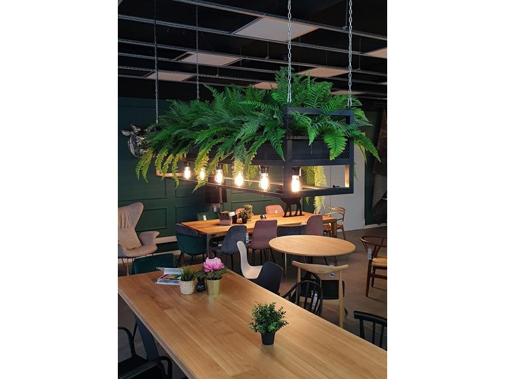 Lampa wisząca / kwietnik SEMIRA 180 INDUSTRIAL Metal Kolor Czarny