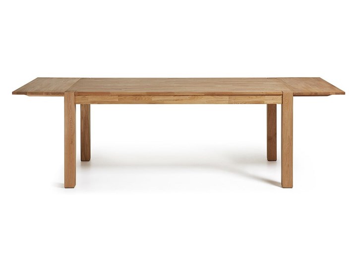 Rozkładany stół do jadalni z drewna dębowego La Forma, 180 x 90 cm Drewno Wysokość 75 cm Długość(n) 180 cm