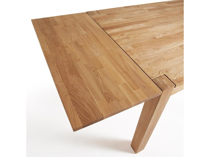 Rozkładany stół do jadalni z drewna dębowego La Forma, 180 x 90 cm Drewno Wysokość 75 cm Długość po rozłożeniu 260 cm