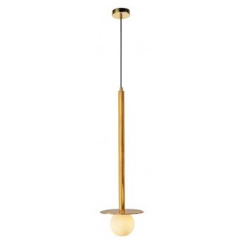 BOLITA DUŻA Lampy wiszące pojedyncze 1 x 5W G9 prosta kula nowoczesna minimalistyczna złoto Light Prestige LP-048/1PL GD