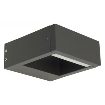 FORM LED kinkiet 1 x 7W LED zewnętrzna lampa ścienna nowoczesna design metalowa szara SUMA YB19504