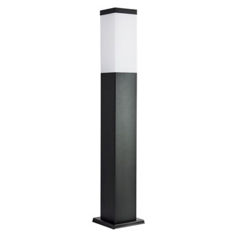 INOX BLACK lampa stojąca 1 x 40W E27 słupek ogrodowy metalowy czarny nowoczesny design SUMA SS802-650 BL