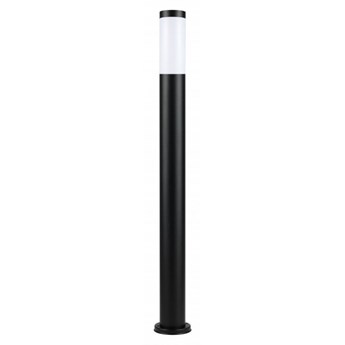 INOX BLACK lampa stojąca 1 x 40W E27 słupek ogrodowy metalowy czarny nowoczesny design SUMA ST022-1100 BL