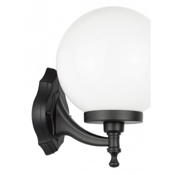 KULA CLASSIC kinkiet 1 x 60W E27 lampa ścienna zewnętrzna klasyczna biała kula ball SUMA K 3012/1/K 250