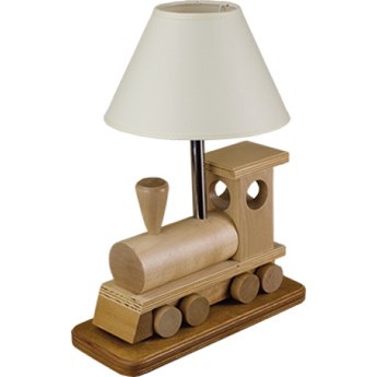 LOKOMOTYWA lampka stołowa lampka nocna 1 x 60W E27 drewniana dziecięca HELLUX 4112002