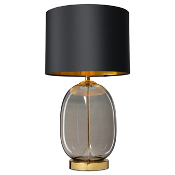 SALVADOR lampa stojąca 1 x 25W LED E27 (złoty / grafit / czarny ze złotem ) nocna stołowa glamour abażur KASPA 41041102