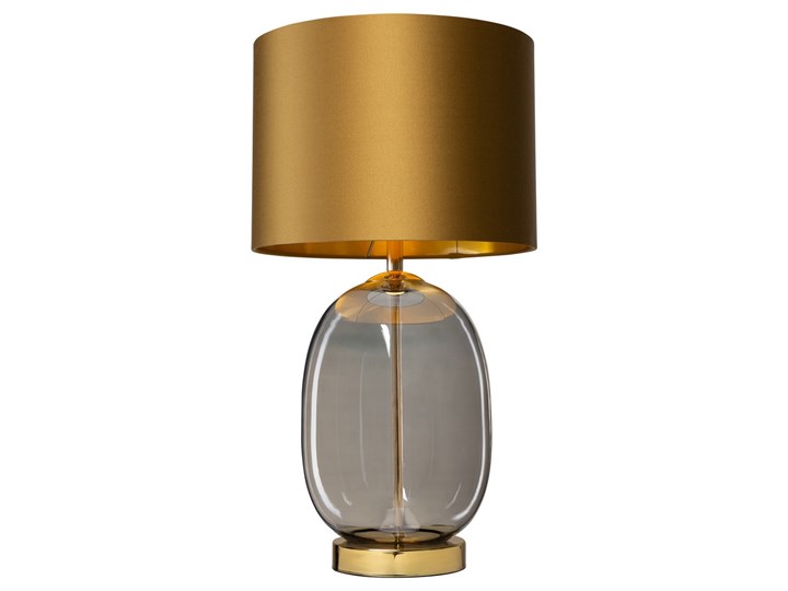 SALVADOR lampa stojąca 1 x 25W LED E27 (złoty / grafit / stare złoto) nocna stołowa glamour abażur KASPA 41042105 Lampa z abażurem Lampa nocna Lampa LED Styl Nowoczesny