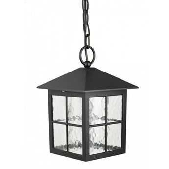 WENECJA lampa wisząca 1 x 60W E27 sufitowa zewnętrzna tarasowa czarna stylowa SUMA K 1018/1/KW