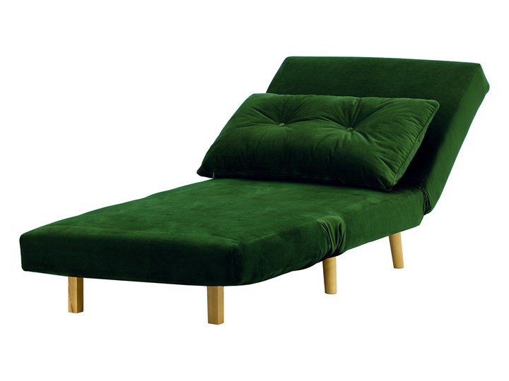 Fotel rozkładany Flic 77 cm Tkanina Wysokość 78 cm Drewno Głębokość 90 cm Styl Vintage