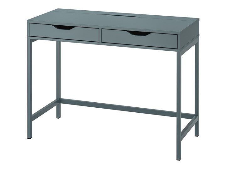 IKEA ALEX Biurko, Szaroturkusowy, 100x48 cm Stal Płyta MDF Szerokość 100 cm Kategoria Biurka