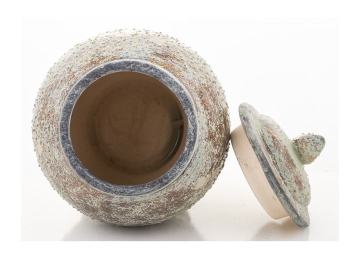 POJEMNIK CERAMICZNY SZARY PATYNOWANY ANDALUZJA 32x21x21CM Ceramika Typ Pojemniki Kategoria Pojemniki i puszki