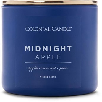 Colonial Candle Pop Of Color sojowa świeca zapachowa w szkle 3 knoty 14.5 oz 411 g - Midnight Apple
