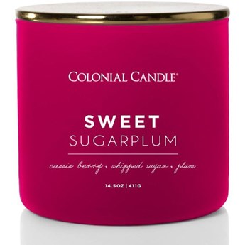Colonial Candle Pop Of Color sojowa świeca zapachowa w szkle 3 knoty 14.5 oz 411 g - Sweet Sugarplum