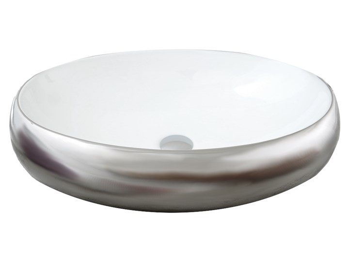 UMYWALKA SREBRNA ALANIA SILVER TEZOJA Kolor Srebrny Szerokość 60 cm Nablatowe Ceramika Kategoria Umywalki