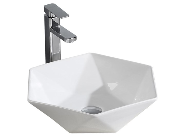 VELDMAN CERAMICZNA UMYWALKA NABLATOWA SONET ROZMIARY Ceramika Nablatowe Kategoria Umywalki Szerokość 41 cm Meblowe Kolor Biały