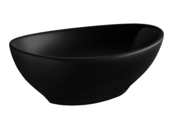 VELDMAN UMYWALKA CERAMICZNA VERA BLACK MAT Nablatowe Ceramika Szerokość 41 cm Kolor Czarny