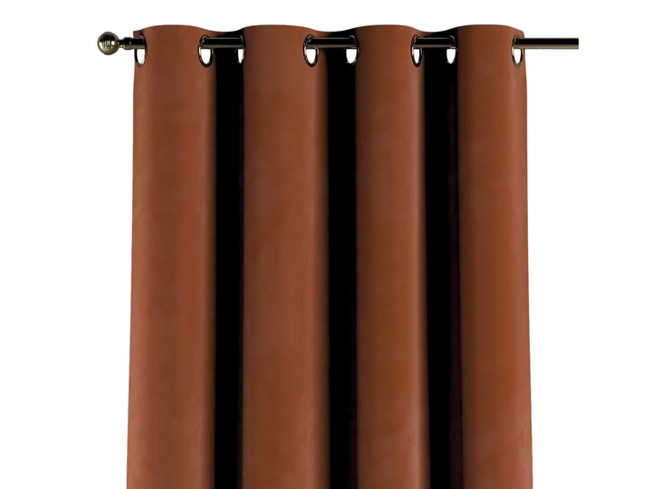 Zasłona na kółkach 1 szt., karmelowy, 1szt 130 × 260 cm, Velvet Kategoria Zasłony 130x260 cm Poliester Mocowanie Taśma