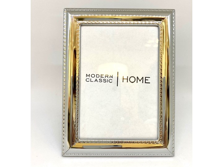 RAMKA NA ZDJĘCIE METALOWA SREBRNA WYBIERZ ROZMIAR DECORATIVE FRAME 10x15cm Ramka na zdjęcia Kolor Srebrny