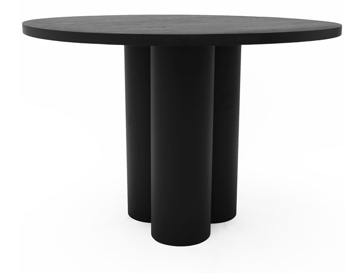 Dębowy stół okrągły OBJECT035 średnica 110 cm Rozkładanie Szkło Marmur Stal Drewno Długość 100 cm Kamień Wysokość 75 cm Styl Minimalistyczny