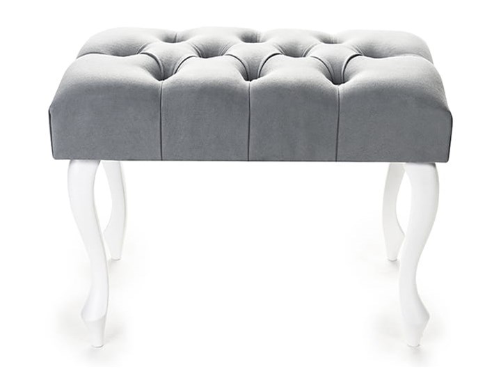 Ławka pikowana Chesterfield Black Materiał obicia Tkanina