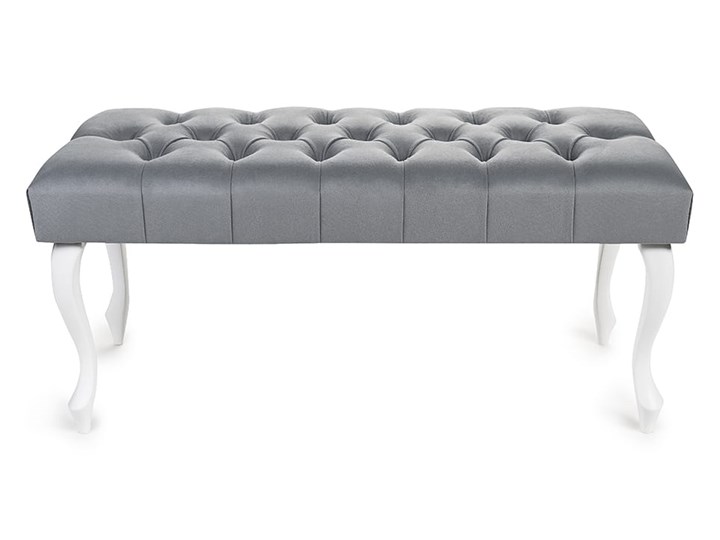 Ławka pikowana Chesterfield Black Materiał nóżek Drewno Kategoria Ławki do salonu
