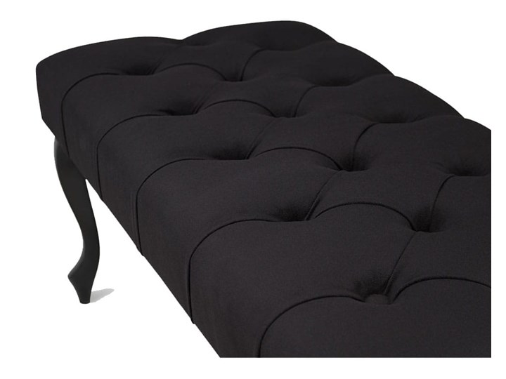 Ławka pikowana Chesterfield Black Materiał obicia Tkanina Kategoria Ławki do salonu