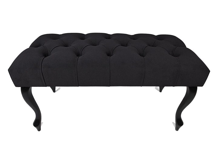 Ławka pikowana Chesterfield Black Materiał obicia Tkanina Kategoria Ławki do salonu
