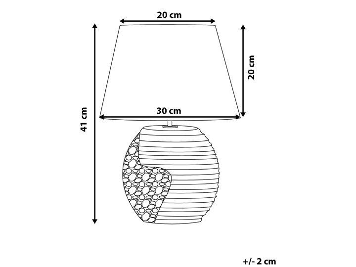 Lampka nocna czarna ze srebrnym ceramiczna ozdobna Lampa nocna Lampa z kloszem Lampa dekoracyjna Styl Nowoczesny