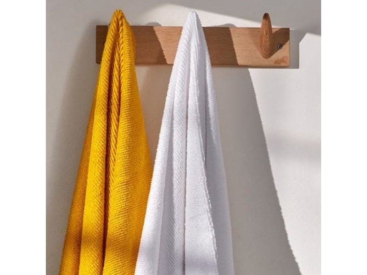 Ręcznik kąpielowy mały Miekki musztardowy 70x140 cm Bawełna Łazienkowe Kolor Biały