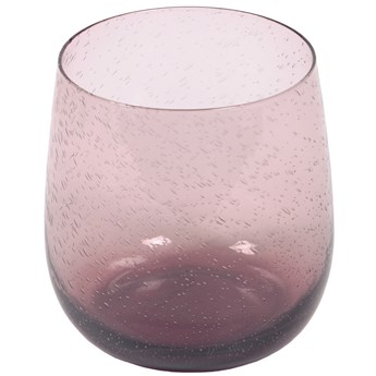 Szklanka 200 ml transparentna różowa