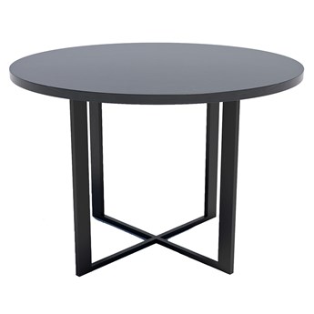 Loftowy stół z okrągłym blatem Wytrawny szary kamień - Inger