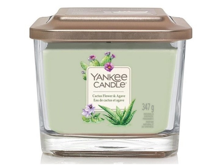 Świeczka średnia Yankee Candle Elevation Collection Cactus Flower & Agav Słoik średni 347g