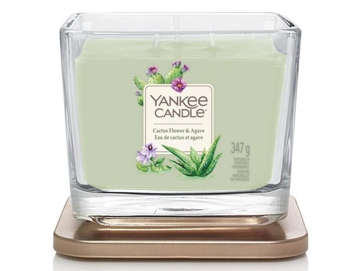 Świeczka średnia Yankee Candle Elevation Collection Cactus Flower & Agav Słoik średni 347g Świeca zapachowa Świeca Kategoria Świeczniki i świece