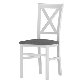 Krzesło do kuchni / jadalni ALICE 101 biały sibu / szary sawana 21