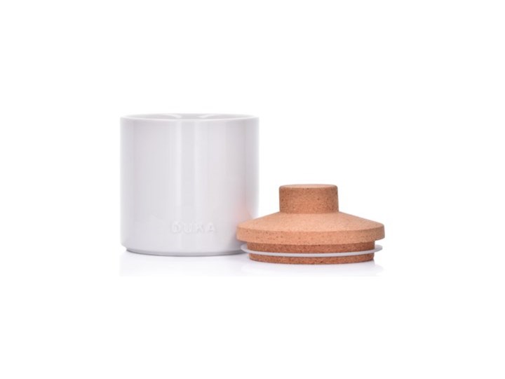 Pojemnik kuchenny słój DUKA VIT 800 ml biały porcelana Ceramika Typ Pojemniki