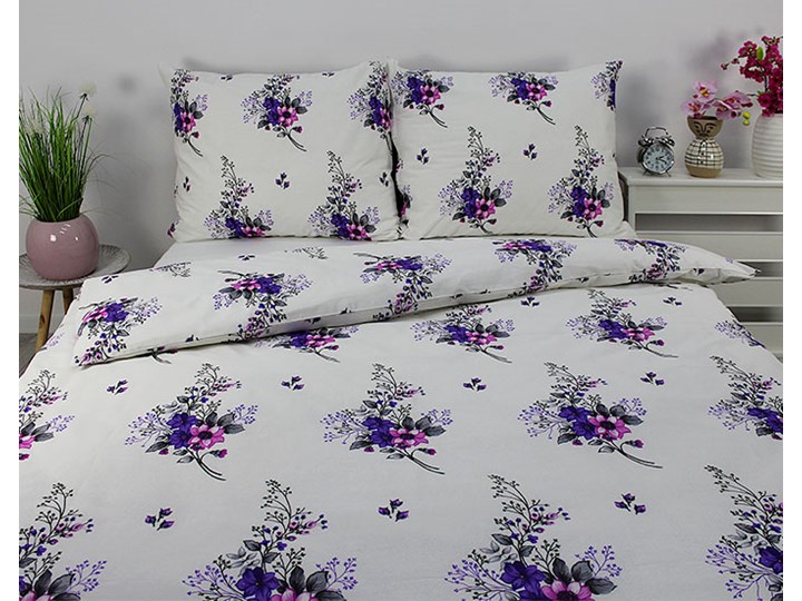 Pościel bawełna wzór 8725-v2 160x200 cm 200x220 cm Komplet pościeli Kolor Biały