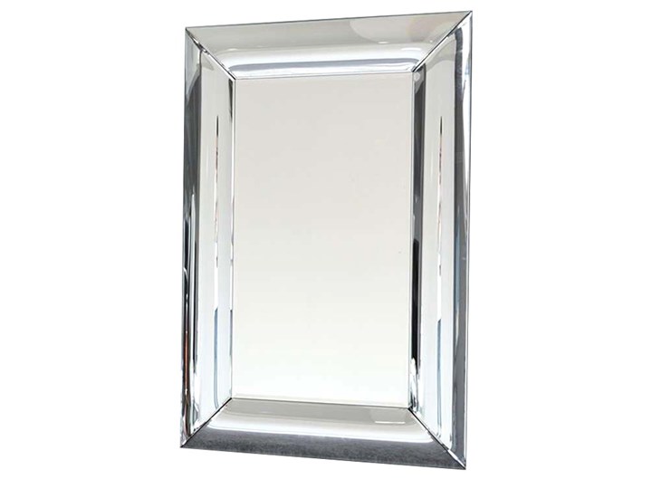 Lustro w giętej lustrzanej ramie 80 x 100 cm 15JZ191 outlet Styl Nowoczesny
