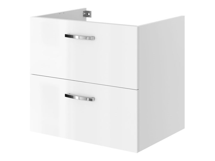 Szafka pod umywalkę Aruna wisząca 60 cm biała Wiszące Głębokość 45 cm Szerokość 62 cm Płyta stolarska Wysokość 55 cm Płyta MDF Kolor Biały