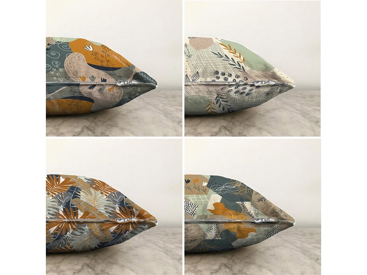 Zestaw 4 poszewek na poduszki Minimalist Cushion Covers Joy, 55x55 cm Bawełna Poliester Poszewka dekoracyjna Kategoria Poduszki i poszewki dekoracyjne