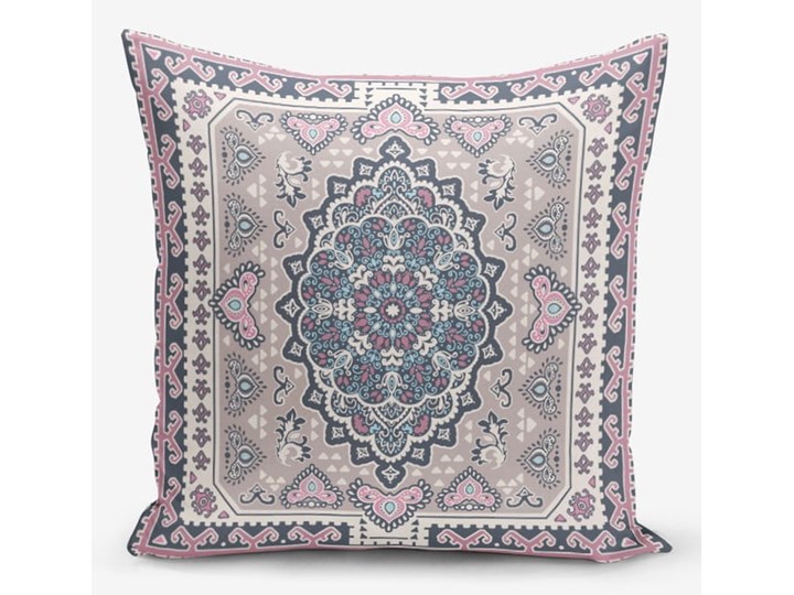 Zestaw 4 dekoracyjnych poszewek na poduszki Minimalist Cushion Covers Pink Ethnic, 45x45 cm Kolor Różowy