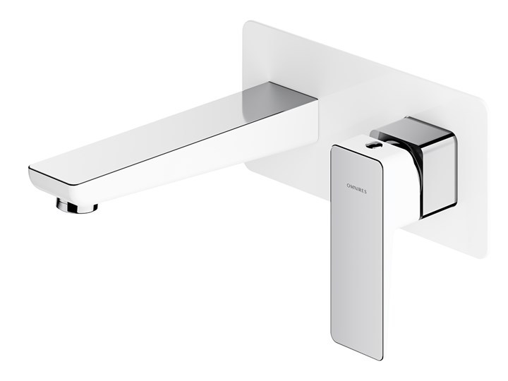 Parma bateria umywalkowa podtynkowa chrom/biały PM7415CRB
