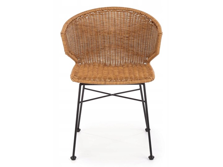 Zestaw 4x Krzesło K407 Rattan Halmar Głębokość 51 cm Metal Styl Nowoczesny Tworzywo sztuczne Szerokość 56 cm Szerokość 44 cm Wysokość 87 cm Stal Krzesło inspirowane Styl Rustykalny