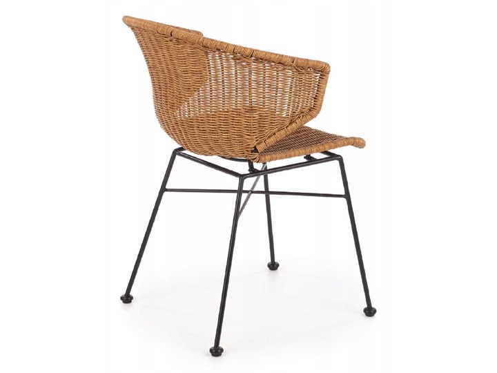 Zestaw 4x Krzesło K407 Rattan Halmar Szerokość 56 cm Metal Krzesło inspirowane Szerokość 44 cm Tworzywo sztuczne Wysokość 87 cm Pomieszczenie Jadalnia Stal Głębokość 51 cm Styl Nowoczesny