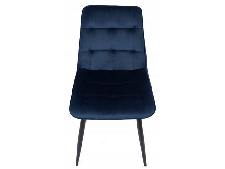 Zestaw 4x Krzesło CHIC VELVET Granat Signal Tapicerowane Tkanina Wysokość 88 cm Pikowane Welur Krzesło inspirowane Stal Metal Głębokość 58 cm Kategoria Krzesła kuchenne Szerokość 50 cm Pomieszczenie Salon