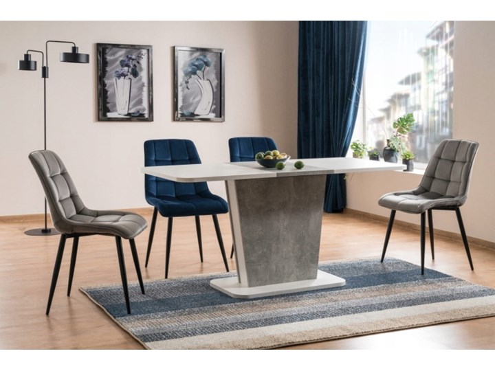 Zestaw 4x Krzesło CHIC VELVET Granat Signal Welur Krzesło inspirowane Kategoria Krzesła kuchenne Pikowane Tapicerowane Głębokość 58 cm Metal Tkanina Stal Szerokość 50 cm Wysokość 88 cm Pomieszczenie Jadalnia