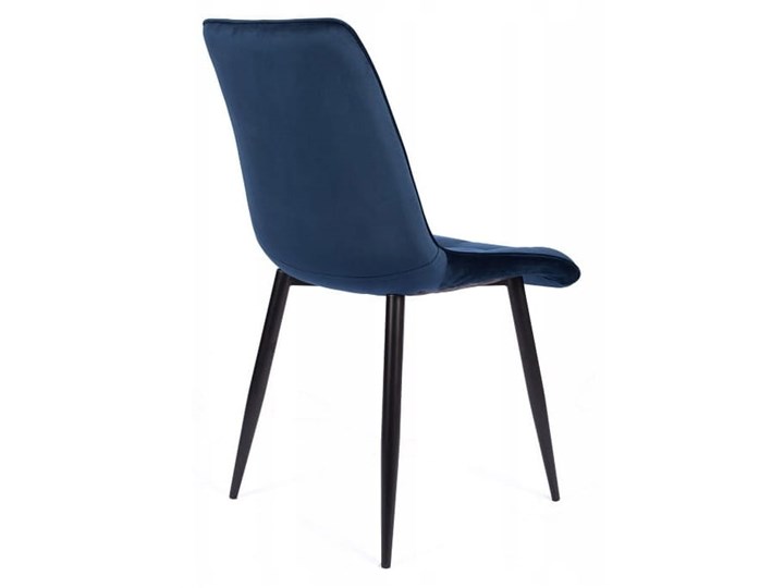 Zestaw 4x Krzesło CHIC VELVET Granat Signal Wysokość 88 cm Głębokość 58 cm Tkanina Metal Tapicerowane Styl Glamour Pikowane Stal Krzesło inspirowane Welur Szerokość 50 cm Pomieszczenie Jadalnia